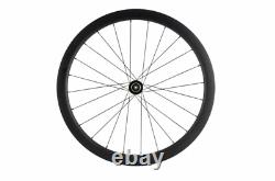 700C Carbon Bicycle Disc Wheelset Cyclocross Bike Wheels 30/40/45/55mm Clincher