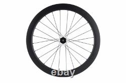 700C Carbon Bicycle Disc Wheelset Cyclocross Bike Wheels 30/40/45/55mm Clincher