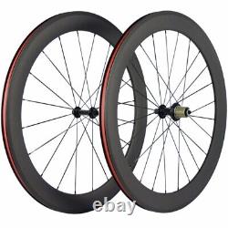 700C Carbon Bicycle Wheels For Road Bike 25mm Width 38/50/60/88mm Basalt Braking