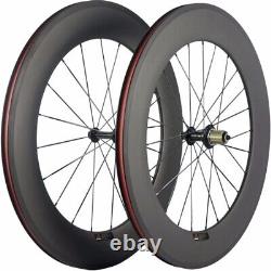 700C Carbon Bicycle Wheels For Road Bike 25mm Width 38/50/60/88mm Basalt Braking