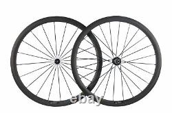 700C Carbon Bicycle Wheels For Road Bike 25mm Width 38/50/60/88mm Basalt Braking