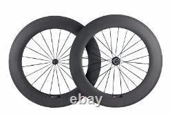 700C Carbon Bicycle Wheels For Road Bike 25mm Width 38/50/60/88mm Basalt Braking