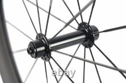 700C Carbon Bicycle Wheels For Road Bike 25mm Width 38/50/60/88mm Basalt Braking