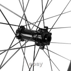 700C Carbon Bicycle Wheels Road Bike Wheelset 40mm Depth UD Matte Disc Brake