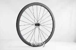 700C Carbon Bicycle Wheels Road Bike Wheelset 40mm Depth UD Matte Disc Brake