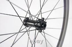 700C Carbon Bicycle Wheels Road Bike Wheelset 40mm Depth UD Matte Disc Brake