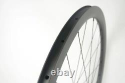 700C Carbon Bicycle Wheels Road Bike Wheelset 40mm Depth UD Matte Disc Brake