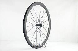 700C Carbon Bicycle Wheels Road Bike Wheelset 40mm Depth UD Matte Disc Brake