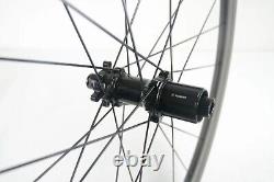 700C Carbon Bicycle Wheels Road Bike Wheelset 40mm Depth UD Matte Disc Brake