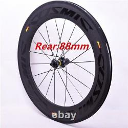 700C Carbon Bicycle Wheelset 60/88mm Road Bike Clincher Basalt Brake Wheels 20H