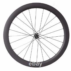 700C Carbon City Bike Wheelset Road Bicycle 6 Bolt Center Lock 38/50/60mm Wheels