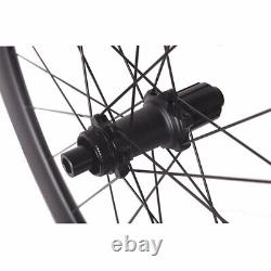 700C Carbon City Bike Wheelset Road Bicycle 6 Bolt Center Lock 38/50/60mm Wheels