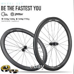 700C Carbon Disc Brake Road Bike Wheels Tubless Clincher Racing Bike Wheelsets