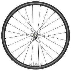 700C Carbon Disc Wheels Road Bicycle Wheelset 24H 28mm Wide D411SB D412SB 1290g