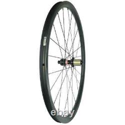 700C Carbon Disc Wheels Road Bicycle Wheelset 24H 28mm Wide D411SB D412SB 1290g