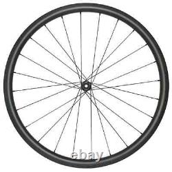 700C Carbon Disc Wheels Road Bicycle Wheelset 24H 28mm Wide D411SB D412SB 1290g