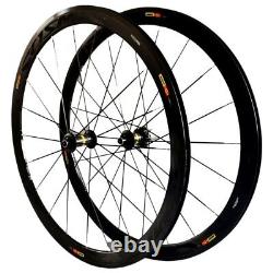 700C Carbon Fiber Bicycle Wheelset Depth 40MM Rim Road Bike Wheels V Brake