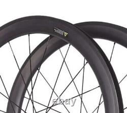 700C Carbon Fiber Bike Wheels Road Bicycle Wheelset V Brake 38/50/60/88mm