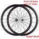 700c Carbon Fiber Bike Wheels Hub 30/40mm Road Bicycle Rim Brake Wheelset 16/20h
