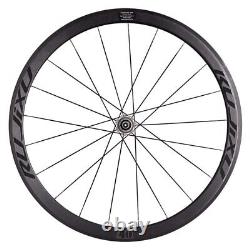 700C Carbon Fiber Bike Wheels hub 30/40mm Road Bicycle Rim Brake Wheelset 16/20H