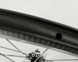 700C Carbon Fiber Gravel Bike Wheelset Cycle Cross Road Bicycle Wheels Tubeless