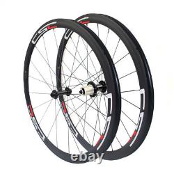 700C Carbon Fiber Road Bike Wheel Set 38mm Depth 25mm Wide Clincher/Tubeless Rim