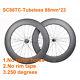 700c Carbon Fiber Road Bike Wheels 88mm Depth 23mm Wide Tubeless Matte/glossy