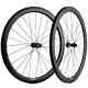 700c Carbon Fiber Road Bike Wheels Depth 45mm Clincher Disc Brake Wheelset