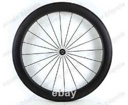 700C Carbon Fiber Road Bike Wheelset 60mm 88mm Depth 25mm Width Clincher/Tubular