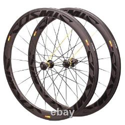 700C Carbon Fiber Road Bike Wheelset Rim Brake Disc Brake Clincher/Tubeless