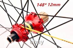 700C Carbon Fiber Road Bike Wheelset Rim Brake Disc Brake Clincher/Tubeless