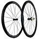 700c Carbon Fiber Tubular Bicycle Wheels Road Bike Wheelset Ceramic Bearings Hub