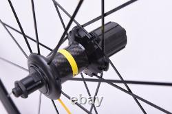 700C Carbon Fiber Wheels 38/50/60mm Depth Racing Road Bike Wheelset Cosmic