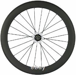 700C Carbon Fiber Wheels 60mm Clincher Wheelset Road Bicycle/Bike Carbon Wheels
