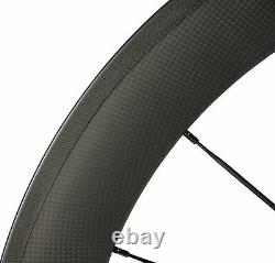 700C Carbon Fiber Wheels 60mm Clincher Wheelset Road Bicycle/Bike Carbon Wheels