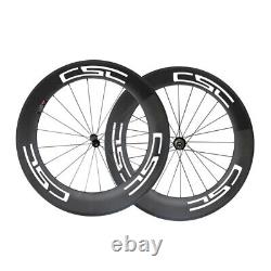 700C Carbon Fiber Wheelsets Road Bike Wheels 88mm Dapth 23mm Width Clincher Rim