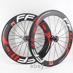 700C Carbon Fibre Bicycle Wheelset 60/88mm V Brake Road Bike Track Fixed Wheels