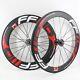 700c Carbon Fibre Bicycle Wheelset 60/88mm V Brake Road Bike Track Fixed Wheels