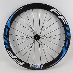 700C Carbon Fibre Road Bike Wheelset Clincher Tubeless Rims Thru Axle Disc Brake