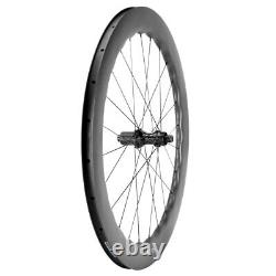 700C Carbon Fibre Road Bike Wheelset Disc Brake 25mm Width Clincher Wheels