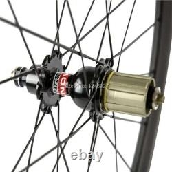 700C Carbon Fibre Wheelset Road Bike Clincher Race Bicycle Wheels Matte/Glossy