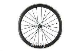 700C Carbon Fibre Wheelset Road Bike Clincher Race Bicycle Wheels Matte/Glossy