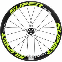 700C Carbon Fixed Gear Wheels 50mm Road Wheelset Superteam Track Bike Wheelset