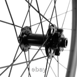 700C Carbon Gravel Bike Wheelset Road Bicycle Wheels 35 / 50mm Depth Disc Brake