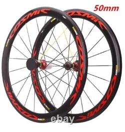 700C Carbon Hub Ultra Light Road Bike Wheelset Depth 30/40/50mm Bicycle Wheels