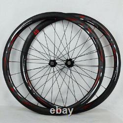 700C Carbon Road Bicycle Wheel 38/40/50/55 Clincher Tubular Wheelsets UD 3K 40mm
