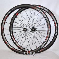 700C Carbon Road Bicycle Wheel 38/40/50/55 Clincher Tubular Wheelsets UD 3K 40mm