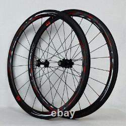 700C Carbon Road Bicycle Wheels 38/40/50/55 Clincher Tubular Wheelsets UD 3Kbias