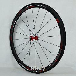 700C Carbon Road Bicycle Wheels 38/40/50/55 Clincher Tubular Wheelsets UD 3Kbias