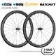 700c Carbon Road Bicycle Wheels Sinusoidal Tubless Clincher 36t Ratchet 45/50mm
